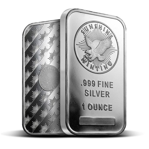 1 oz Sunshine Mint Silver Bar SILVER.RSA.ONE